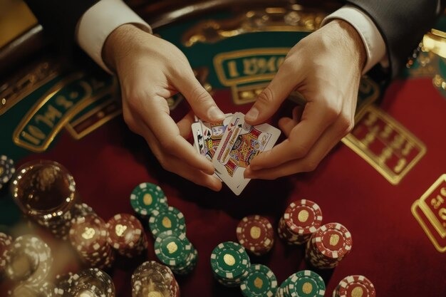 Live-dealer demo table showing real dealer, cards, and chip placement interface